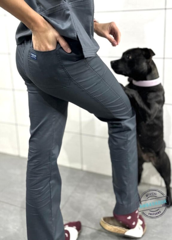 Zdravotnické kalhoty Cherokee Core Stretch BEST - cínové