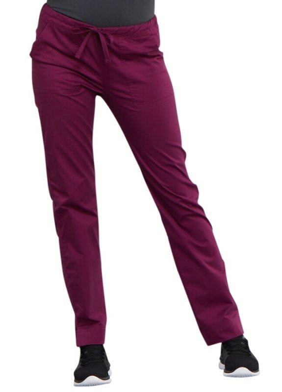 Zdravotnické kalhoty Cherokee Core Stretch BEST - vínové